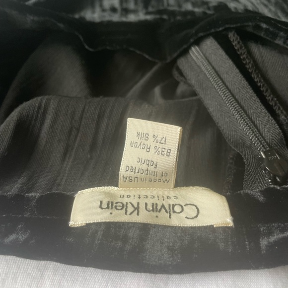 ✂️ Further Reduction‼️Vintage Authentic Calvin Klein velvet ankle length Skirt - Picture 8 of 9